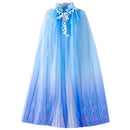 TOYANDONA Princess Cloak Mesh Fairy Cape Princess Cosplay Dress Up Halloween Christmas Costumes Children Girls