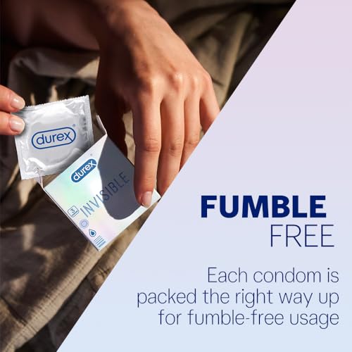 Durex Invisible Super Ultra Thin Condoms for Men – 10s