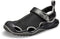 Crocs Men's Swiftwater Mesh Deck Sandal, Black, US 8