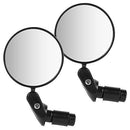 2PCS Bike Mirrors, Safe Rearview Mirror Bicycle Cycling Rear View Mirrors Adjustable Rotatable Handlebar Mounted Convex Glass Mirror