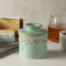 Butter Bell - The Original Butter Bell Crock by L Tremain, a Countertop French Ceramic Butter Dish Keeper for Spreadable Butter, Antique Collection, Sea Spray