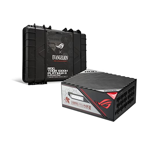 ASUS ROG Thor 1000W Platinum II (1000 Watt, Fully Modular Power Supply EVA Edition, 80+ Platinum, Lambda A++ Certified, ROG heatsinks, 135mm PWM Fan, 0dB Mode, OLED Panel, Sleeved Cables, Aura Sync)