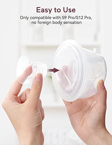 Momcozy Flange Insert 21mm Compatible with Momcozy S9 Pro/S12 Pro. Original S9 Pro/S12 Pro Pump Replacement Accessories, 1PC (21mm)