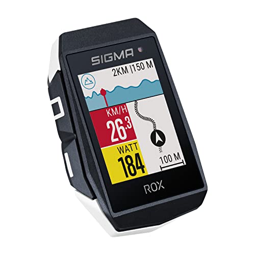 Sigma Sport ROX 11.1 EVO White | Wireless Bicycle Computer GPS & Navigation Including GPS Holder | Outdoor GPS Navigation with Smart Functions