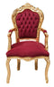 W60XDP60XH107 cm Sized Louis XIV French Style Solid Beech Wood Made Armchair