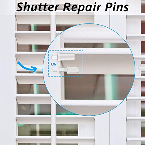 Jetec 85 Pieces Repair Plantation Shutters Tool Set Plantation Shutter Louvers Staples Shutter Replacement Repair Pins for Windows Tools Supplies