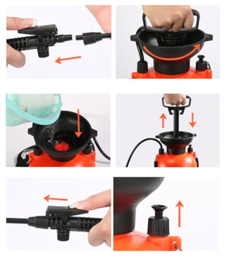 FIVO Lawn and Garden Pump Pressured Sprayer, for Spraying Plants, Garden Watering, Weed Control and All-Purpose Cleaning (0.8 Gallon)