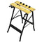 vidaXL Portable Folding Workbench-MDF Surface-Yellow and Black-80 kg Capacity-Precision Tools Included