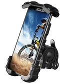 Bike Phone Holder Mount, Bicycle Mobile Holder - Lamicall Motorcycle Phone Holder Handlebar Clamp, Scooter Phone Mount for iPhone 15/14/ 13/12/ 11/ X Series, Galaxy S8 S9 S10, 4.7"- 6.8" Smartphones