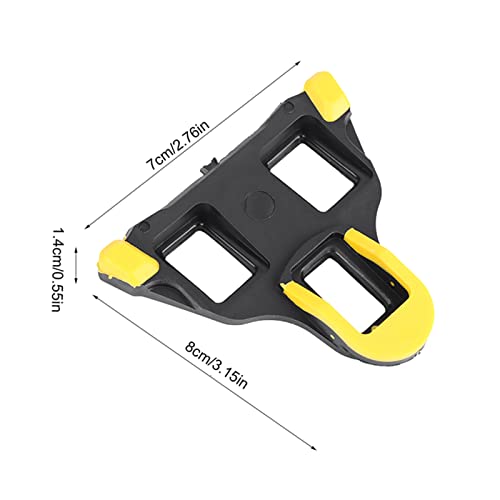 1 Pair SPD Road Bike Cleats for Shimano Speed-SL Cleats, Indoor Outdoor Peleton Spin Cycling Pedals Cleat & Clips Set, Road Cycling Pedal Cleat-3.15 x 2.76 x 0.55in