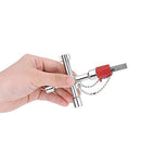 4 Way Cross Key Bit Zinc Alloy Multi-functional Universal Opening Key Plumbers Electricians Tools for Water Meter Valve Electric Box Cupboard Cabinet