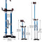 Hooomyai 24"-40" Drywall Stilts Aluminum Tool Stilt Height Adjustable Lifts Taping Paint Stilt for Sheetrock Painting Finishing Pruning Branches or Cleaning, Blue