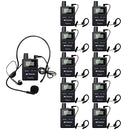 Retekess TT109 Wireless Tour Guide System, Long Range, Church Translation System, Clear Sound,Interpretation,Training,Court（Case of 1 Transmitter and 10 Receivers）