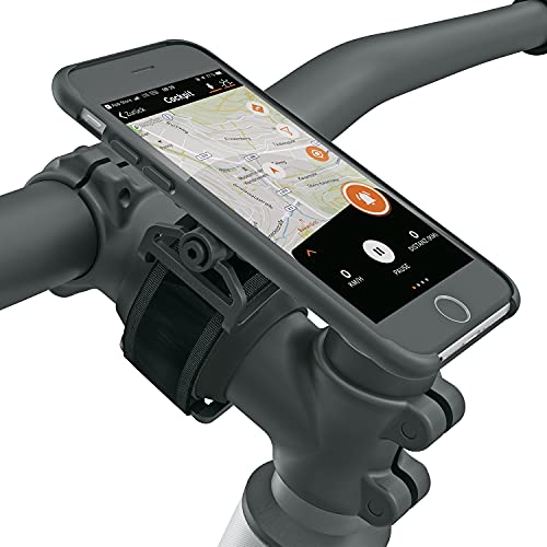 SKS GERMANY Compit/Anywhere Mobile Phone Holder for Universal Use (Bicycle Accessories for Mounting on Bikes and Prams, Easy Attachment, Optimal Hold, Includes Tilt Adjustment)