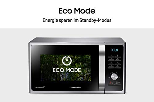 Samsung MS2BF303TAS/EG Microwave, 1000 W, 28 Cooking Chamber (Extra Large), 20 Inch Width, Power Defrost, 26 Automatic Programmes, Silver