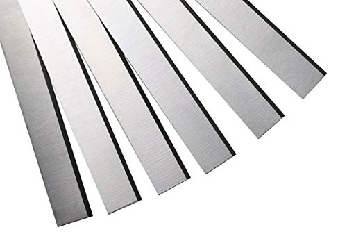 HSS Planer Blades 15" for Delta 22-677 DC-380 Grizzly G0453 G1021 G6701 JET 708529G JWP-15CS JWP-15HO Freud C045 Reliant DD-37 Powermatic Planers Heat Treated, Set of 6 Replacement