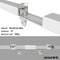 YXHOMME Ceiling Curtain Track, Telescopic Ceiling Mount Curtain Track System Adjustable Room Divider Track Set (2.8ft-5ft)