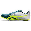 ASICS Hyper Sprint 7, Velvet Pine/Safety Yellow, 6 Wide Women/4.5 Men