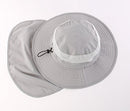 Home Prefer Mens Sun Hat with Flap Summer Neck Cover Foldable Fishing Cap Wide Brim Sun Protection Hat Light Gray