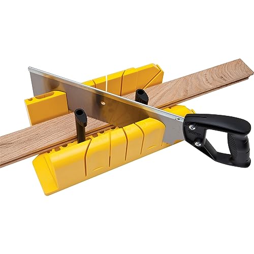 STANLEY 20-600 Clamping Mitre Box with Saw, Yellow/Black