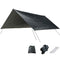 TRIWONDER Camping Tarp - 118"x118" Waterproof Rain Fly Tent Footprint Ground Cloth Multifunctional Cover Heavy Duty for Canopy Hammock Hiking Picnic (Black)