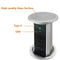 ZESHAN Intelligen pop up Power Outlet Australia Power Tower pop up with Wireless Charger, 2 AU pulgs 1 USB C Charger for Kitchen Counter, Conference Room, Silver
