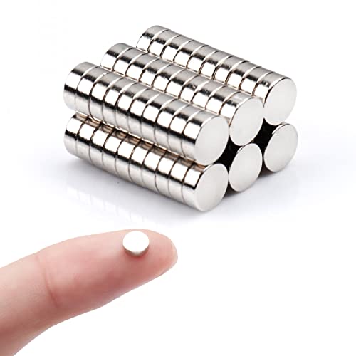 Deryun 60 Pack Small Magnets for Crafts Mini Magnets Tiny Magnets, Fridge Magnets, Multi-Use Refrigerator Magnets, Magnets for Whiteboard, Round Magnets