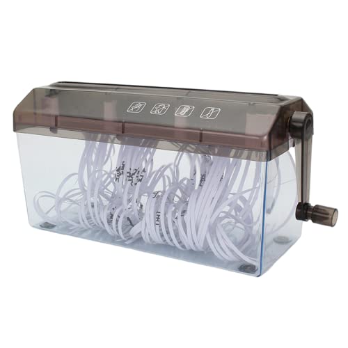 Nisorpa Mini Hand Paper Shredder A4 Portable Manual Paper Shredders Documents Paper Cutting Tool Home Office Desktop Stationery