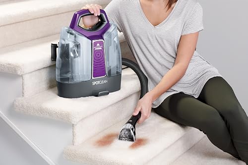 BISSELL SpotClean 36984 Portable Carpet and Upholstery Spot Cleaner, Purple