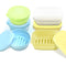 4 Pcs Waterproof Soap Case Holder Soap Dishes, FineGood Self Draining Soap Saver Portable Soap Box Tray for Bathroom - Yellow, White, Blue, Green