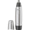 Braun Ear and Nose Hair Trimmer for Men and Women, Battery Operated Electric Groomer, Black/Silver, AA Battery Included