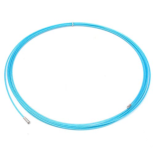 5M Fish Tape Wire Puller, Electrical Wire Threader Cable Lead Puller Pulling for Wiring Installation of Telecommunications Floor Ducts (Blue)