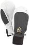 Hestra Ski Gloves: Army Leather Patrol Winter Cold Weather Mens Mitten, Charcoal, 8