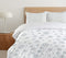 Ambesonne Winter Duvet Cover Set Twin Size, Pattern with Ornate Snowflake Motifs and Dots Retro Christmas Inspired Repetitive, Decorative 2 Piece Bedding Set with 1 Pillow Sham,