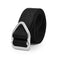 Tactical Belt, Nylon Webbing Web Belt with Metal Buckle for Outdoor Sports and Hunting Black