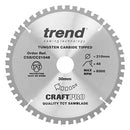 Trend CSB/CC21048 Craft Pro Negative Hook Crosscutting TCT Circular Blade Ideal, Einhell, Sheppach, Draper Mitre Saws, Tungsten Carbide Tipped, 210mm x 48 Teeth x 30 Bore