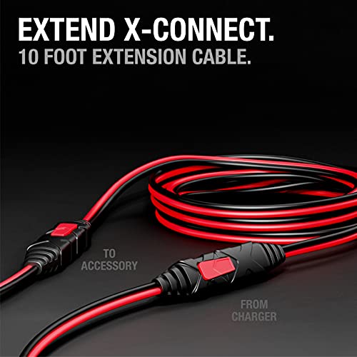 NOCO GENIUS10AU, 10A Fully-Automatic Smart Charger & GC004 X-Connect 3-Meter Extension Cable Accessory for Genius Smart Battery Chargers
