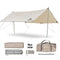 Naturehike Mountain Peak Camping Canopy, Classic Tent Tarp, Lightweight Easy Built-up Shelters for 4-6P (Light Brown)