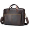 SPAHER Mens Leather Laptop Bag Briefcases for Men 15.6 Inch Leather Briefcase Business Work Laptop Handbag Shoulder Bag Office Bag for Men Laptop Messenger Bag