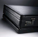 Samsonite Bonded Leather Attache 15.6, Black, 18", Casual