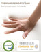 Zenzy 2" Twin Memory Foam Mattress Topper, [Removable] [Washable] Cover and [Adjustable] Straps, CertiPUR-US Certified Twin Mattress Topper, Soft and Breathable for Pain Relief- White