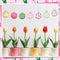 Zeyune 16 Pcs 1.57 Inch Spring Summer Hanging Ornaments Spring Decorations Spring Summer Theme Cute Balls for Holiday Party Favors (Tulip)