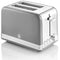 Swan Retro Breakfast Set Kettle 1.8 L, Toaster Bread, Wide Slot, 2 Slices, Digital Microwave 20 litres with 6 Power Levels and Timer, Vintage Design, Grey, One Size