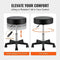 VEVOR Rolling Stools with Wheels, 400 LBS Weight Capacity Adjustable Height Stool with Ultra-Thick Seat Cushion, Swivel Stools Chair for Salon, Bar, Home, Office, Tatoo, Medical, Massage, Black