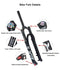 KRSEC 27.5/29 Air Bike Suspension Fork Mountain Bike Fork29 inch Travel 120mm Quick Release QR 9mm 28.6mm Straight Tube Manual Lockout Rebound Adjustable Ultralight Mountain Bike Front Forks XC AM 29"