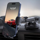 Lamicall Car Phone Holder - [Strongest Military-Grade Suction Cup] Phone Holders for Your Car Quick Release Adjustable Car Phone Mount Holder Dashboard for iPhone Samsung Smartphone Truck