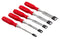 Bahco Chisel Set with Polypropylene Handle 5 Pieces