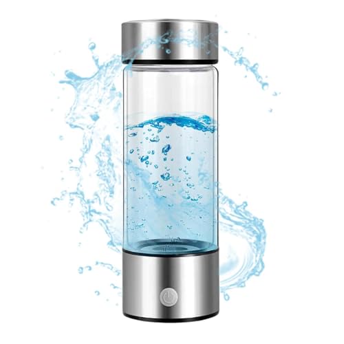 Hydrogen Water Bottle, Portable Hydrogen Water Generator, Hydrogen Water Ionizer Machine, Hydrogenated Water Maker, Rich Hydrogen Water Glass Health Cup for Home and Travel