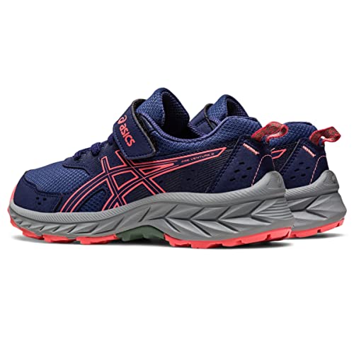 ASICS Kid's PRE Venture 9 Pre-School Shoes, Indigo Blue/Papaya, 11 US