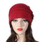 ZLYC Women Wool Cloche Bucket Hat 1920s Vintage Dress Winter Hats with Flower Accent, Flower Red, One Size-Medium